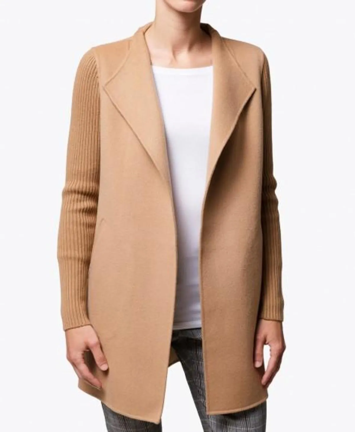 Rib Sleeve Coat (Best-Seller New Colors!)
