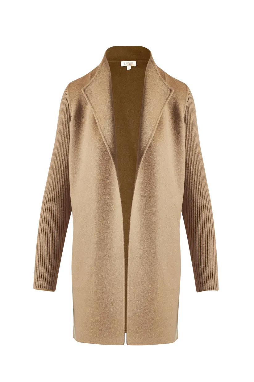 Rib Sleeve Coat (Best-Seller New Colors!)