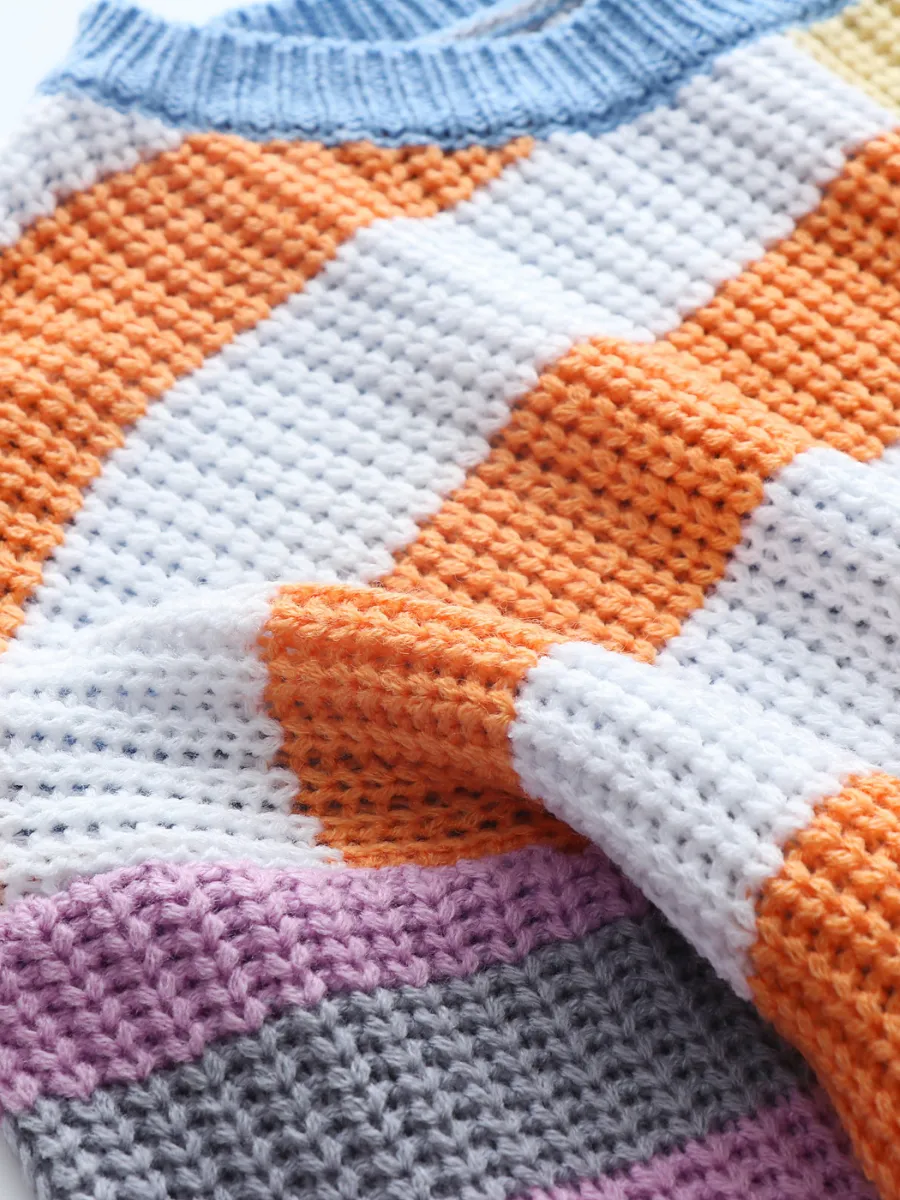 Roberta Stripe Multi Color Knit Top