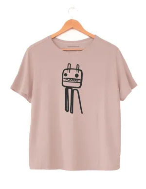 ROBOT - Women's Boxy Tee in Butter Soft Cotton/Modal