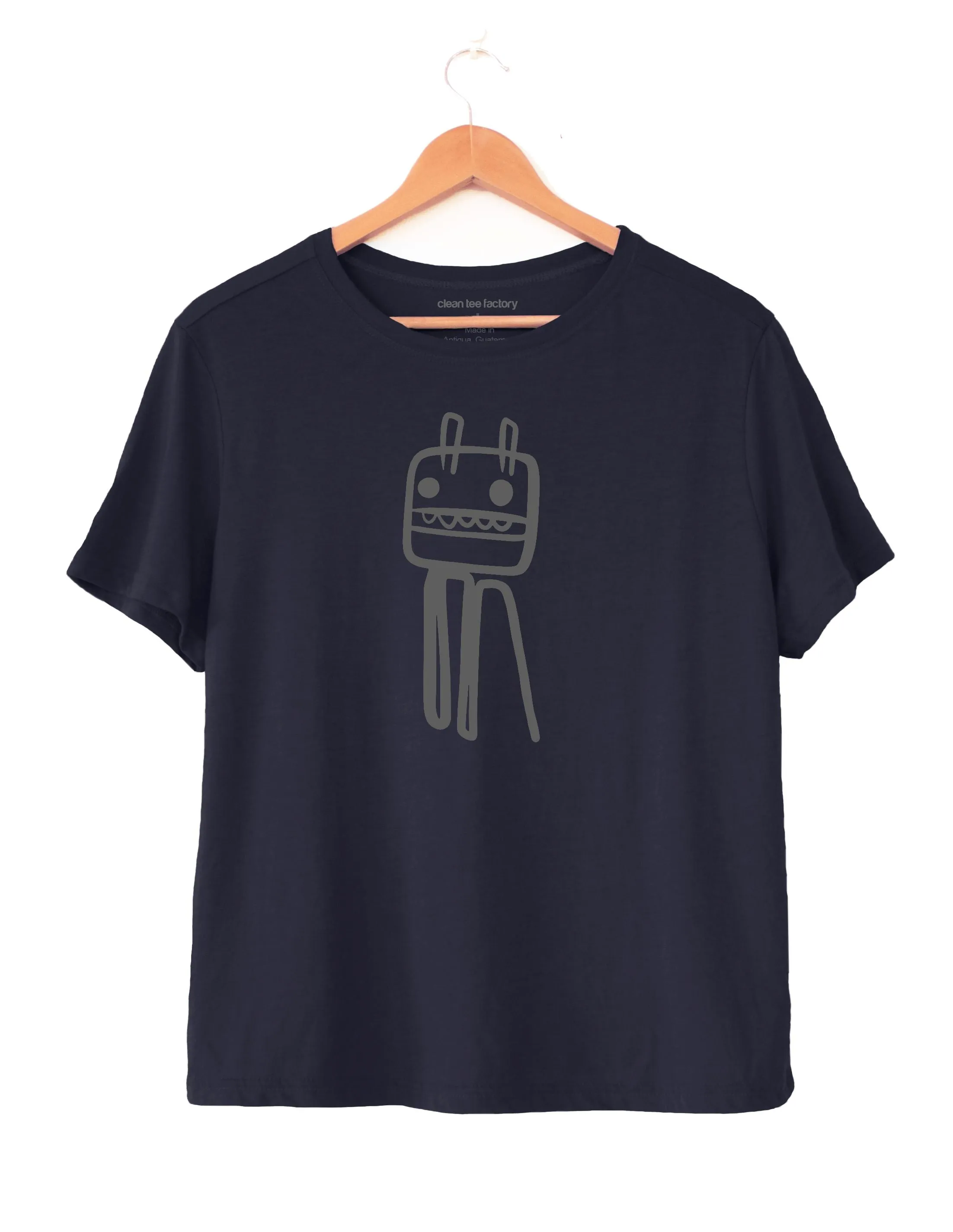 ROBOT - Women's Boxy Tee in Butter Soft Cotton/Modal