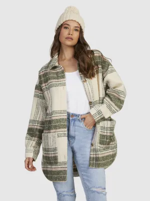 Roxy Checking It Out Jacket OLAN PLAID TAPIOCA