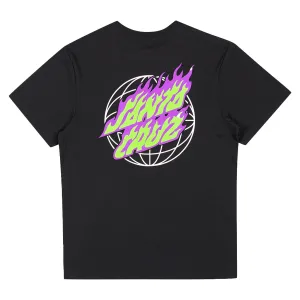 Santa Cruz - Global Flame Dot Youth Tee Black