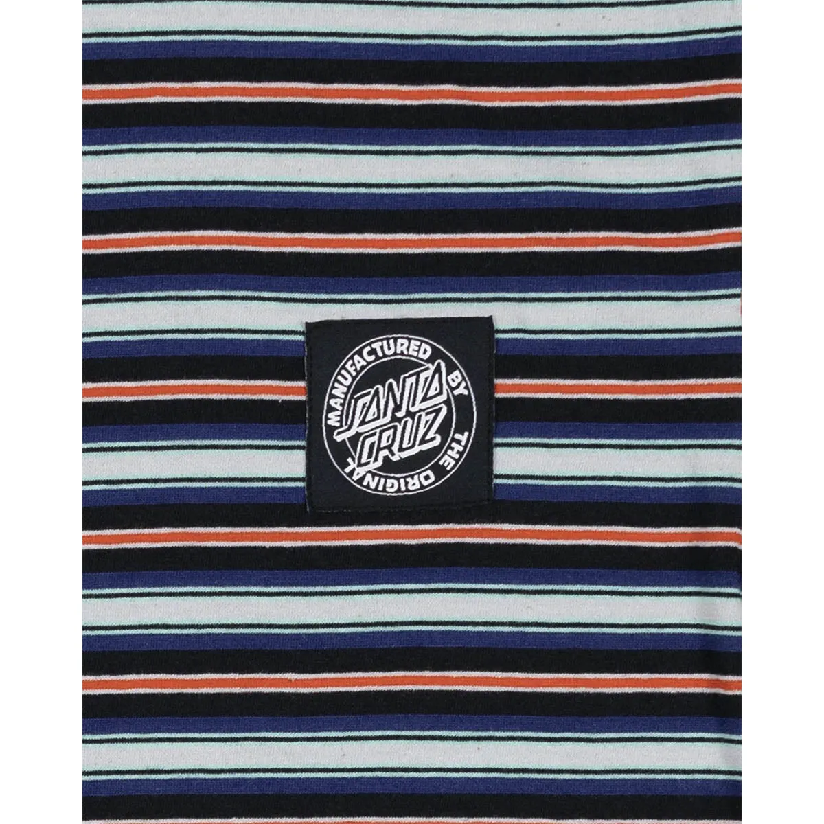 Santa Cruz - MFG Dot Patch Chest Youth Tee Multi Stripe