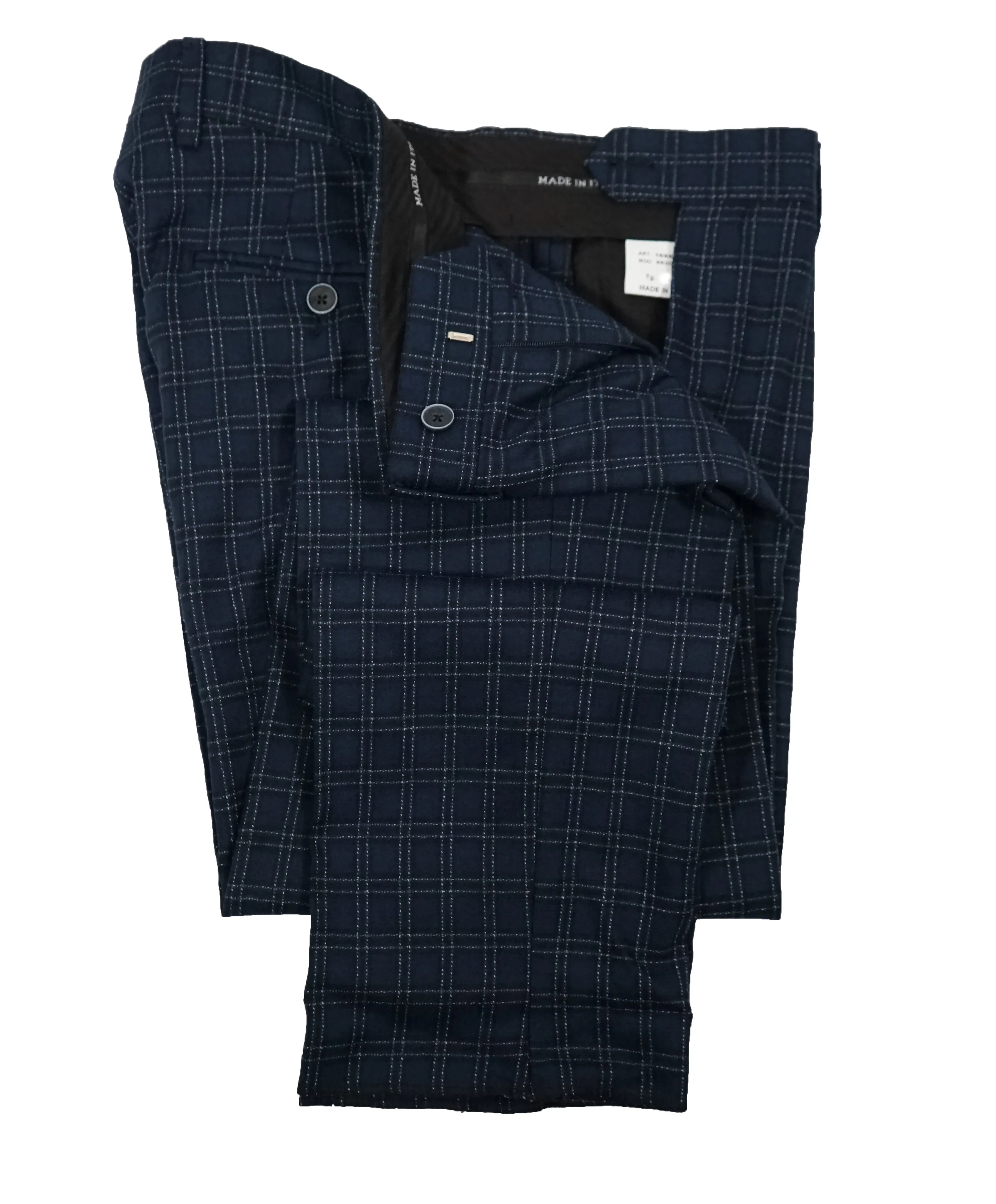 SARTORIE ZANARDELLI - Unlined Bold Plaid Patch Pocket Suit Made In Italy - 42S