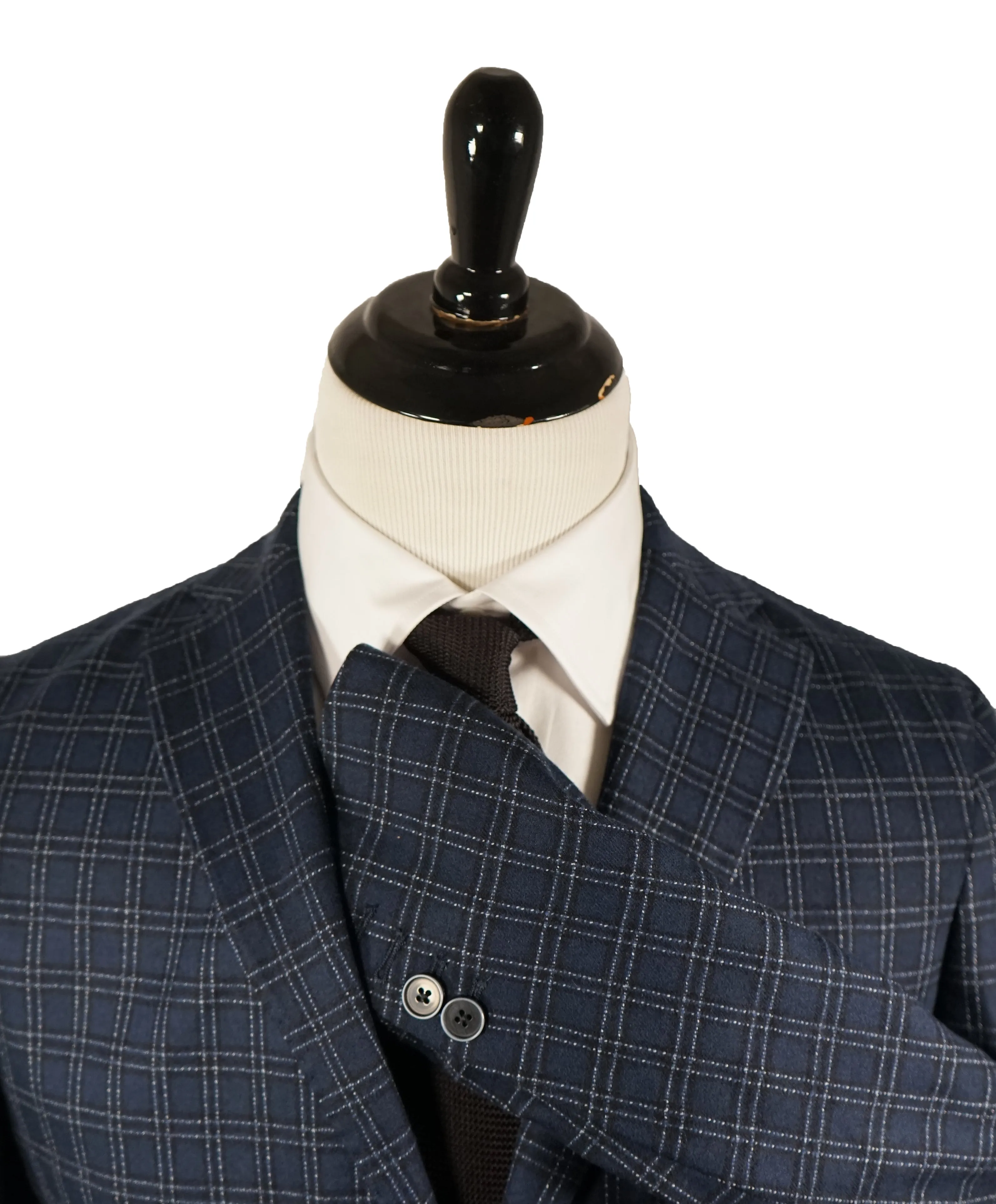 SARTORIE ZANARDELLI - Unlined Bold Plaid Patch Pocket Suit Made In Italy - 42S