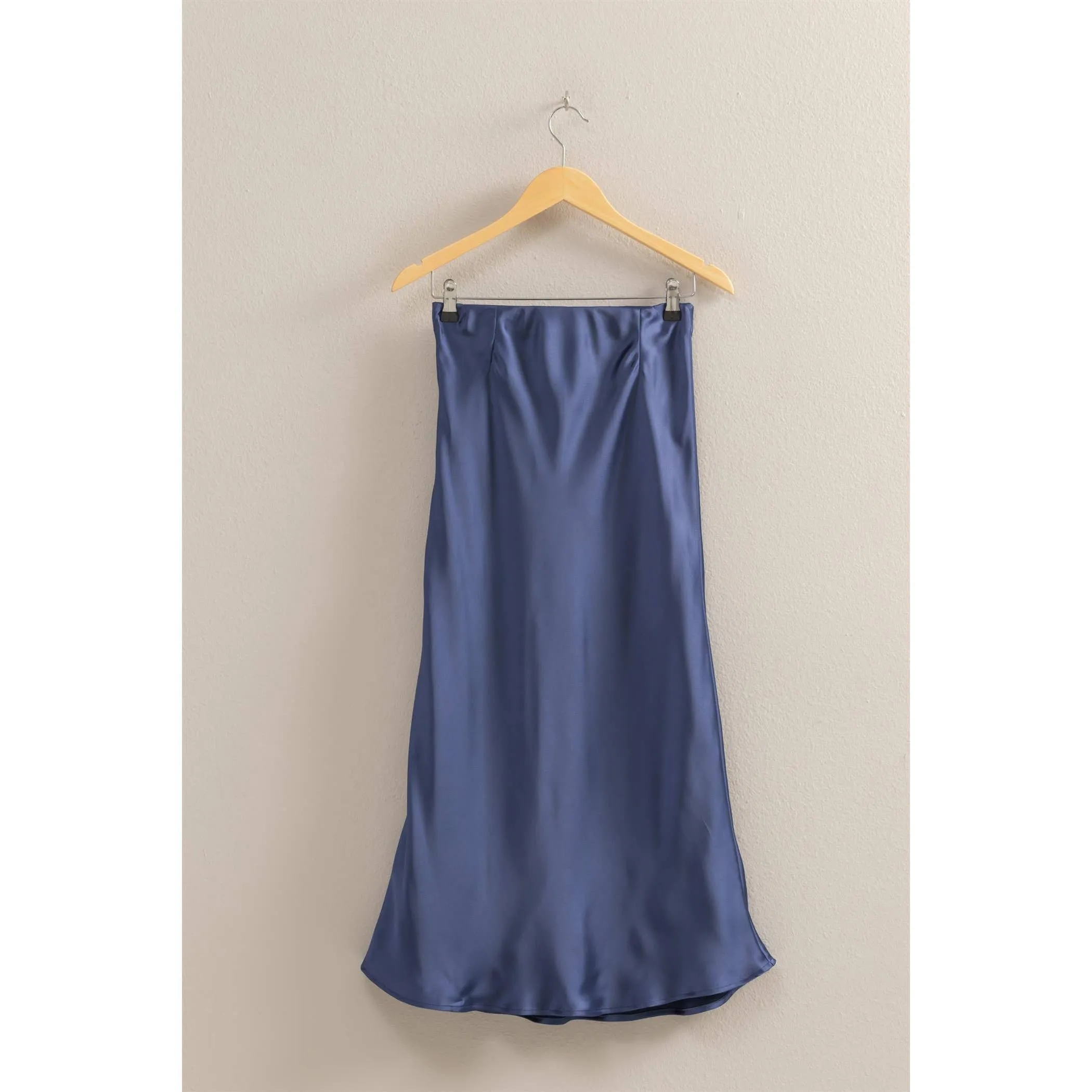 Satin Midi Skirt