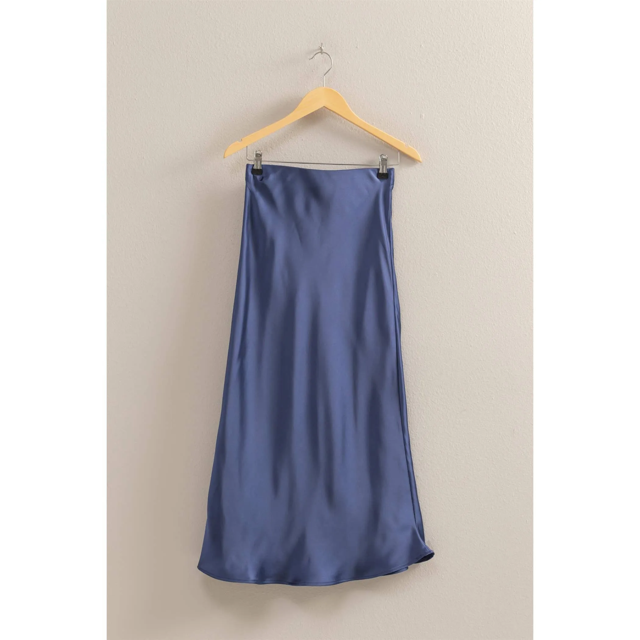Satin Midi Skirt
