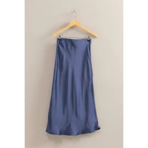 Satin Midi Skirt