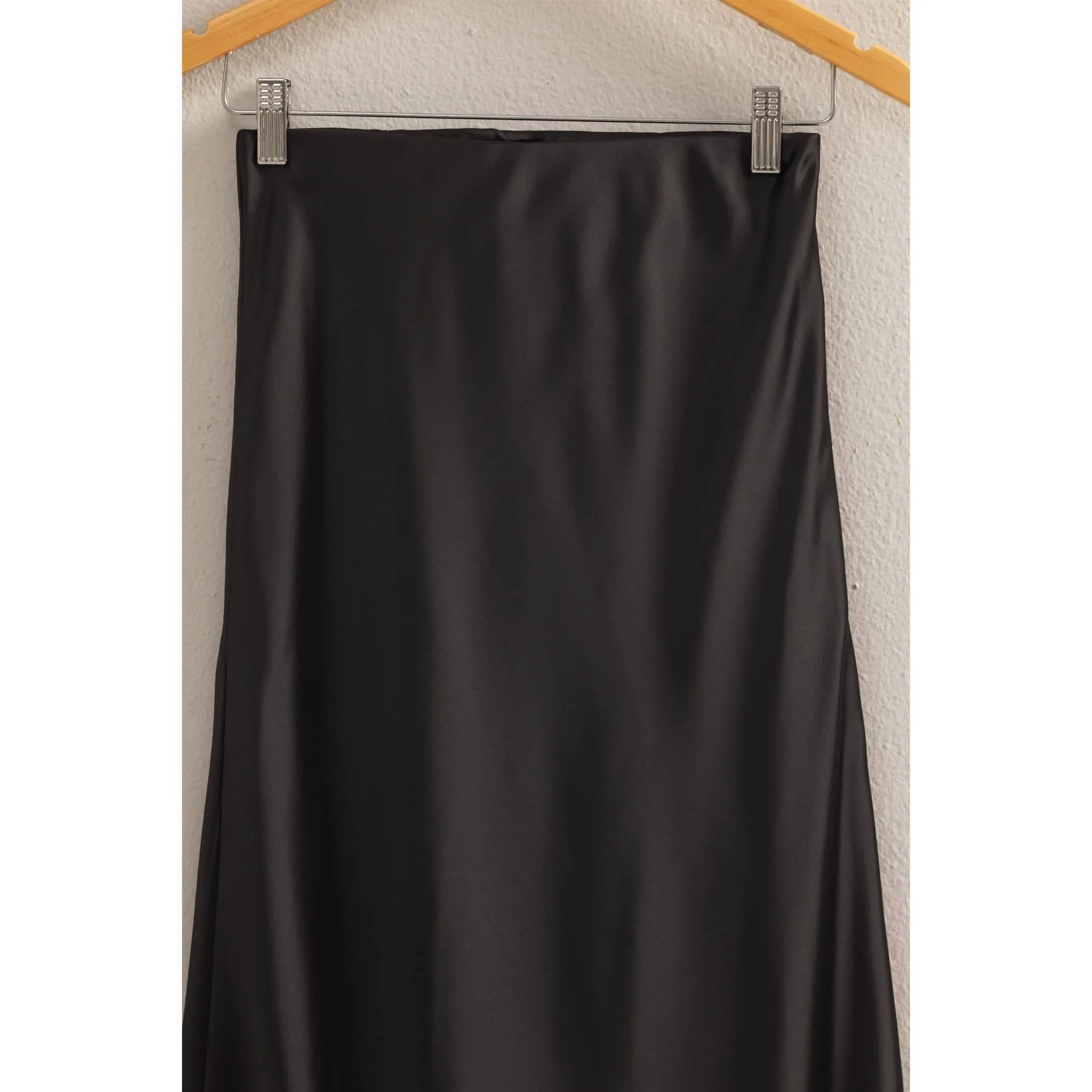 Satin Midi Skirt