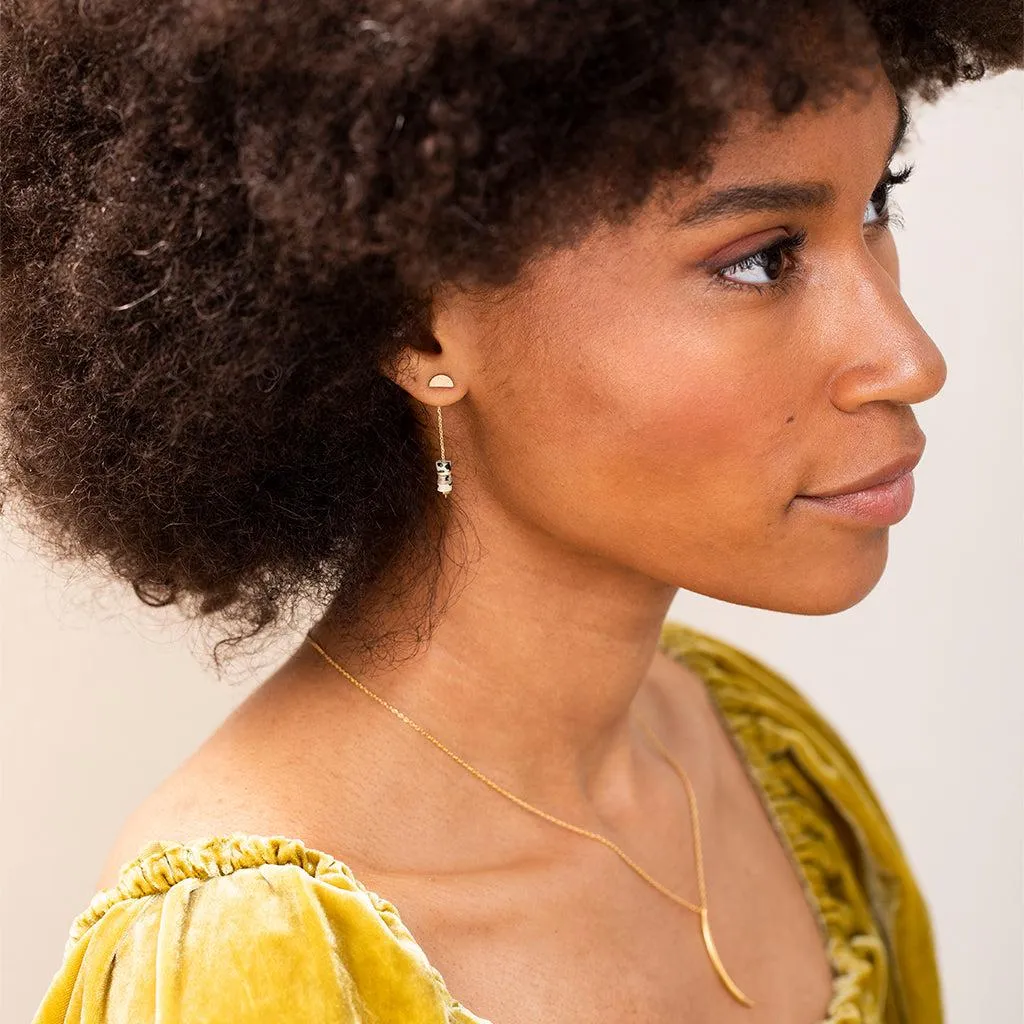 Scout Curated Wears Stone Meteor Thread/Jacket Earring - African Turquoise