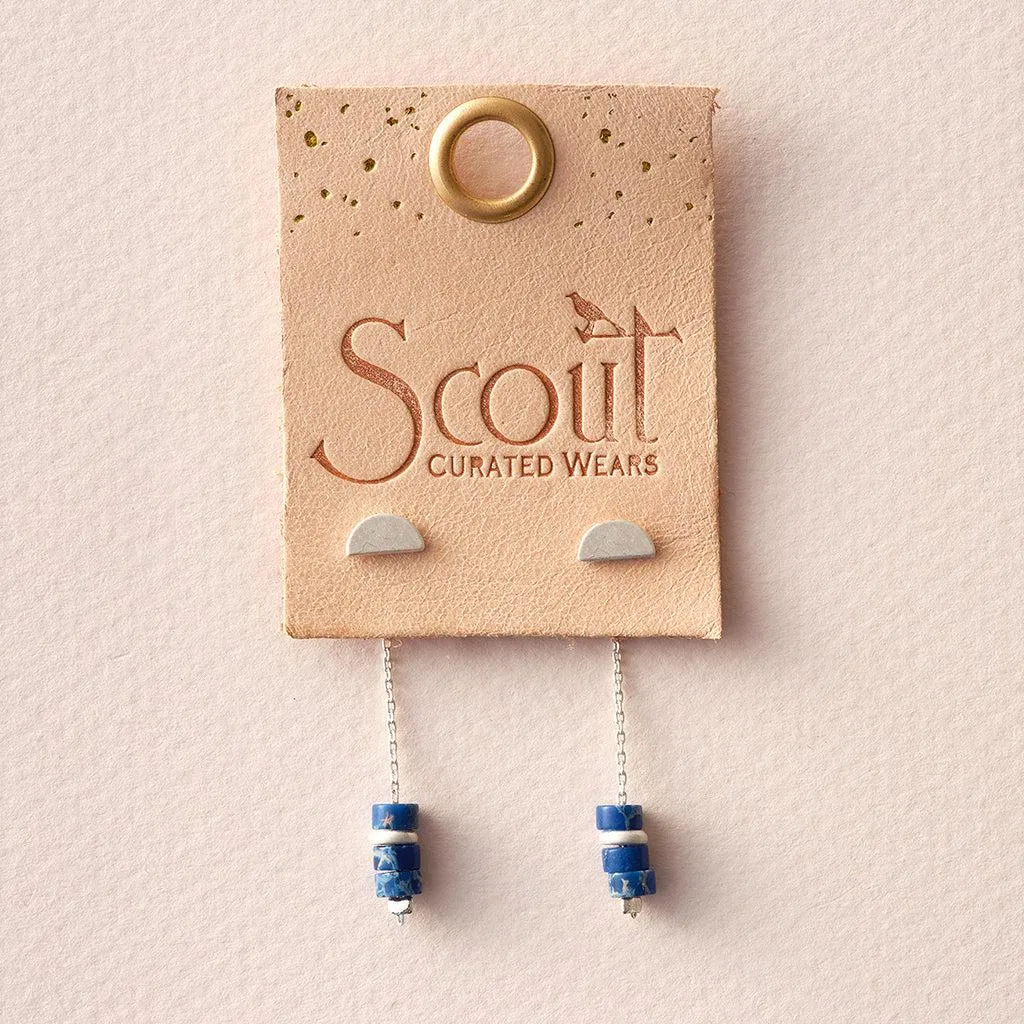 Scout Curated Wears Stone Meteor Thread/Jacket Earring - African Turquoise