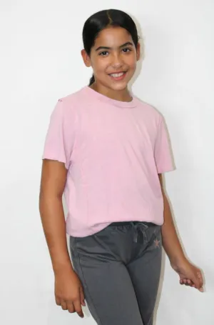 Seamed Relaxed Fit Tee - Washed Mauve