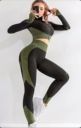 Seamless Workout Women Leggings Sets