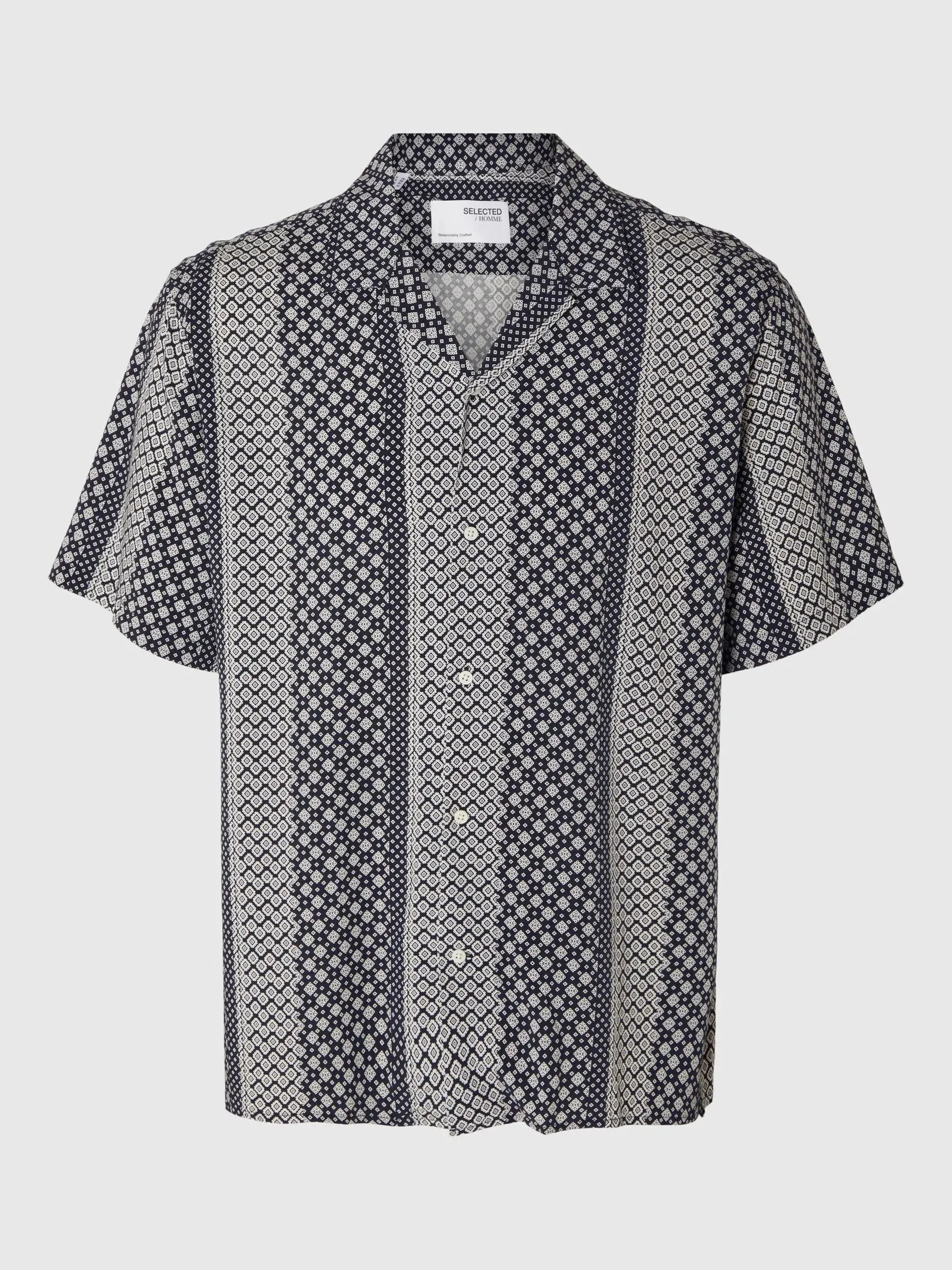 Selected Homme Vero Shirt In AOP Sky Captain