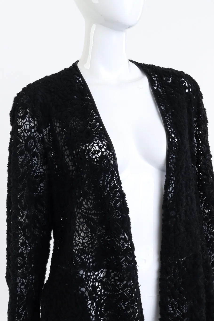 Shearling Floral Cut Away Jacket