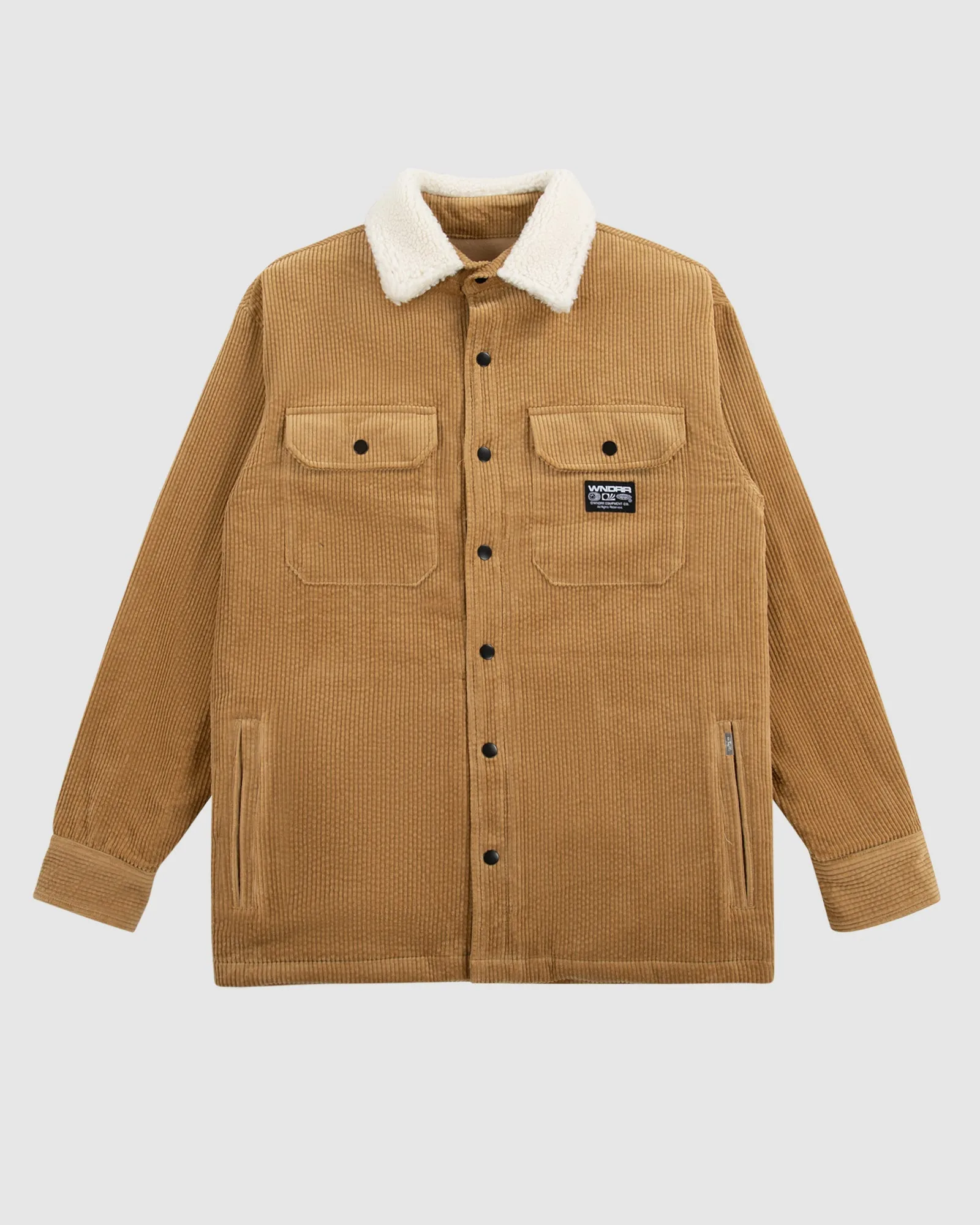 SHODO CORD OVERSHIRT - BEIGE