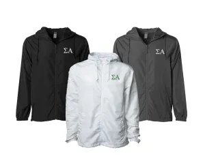 Sigma Alpha Windbreaker Jacket - Letters