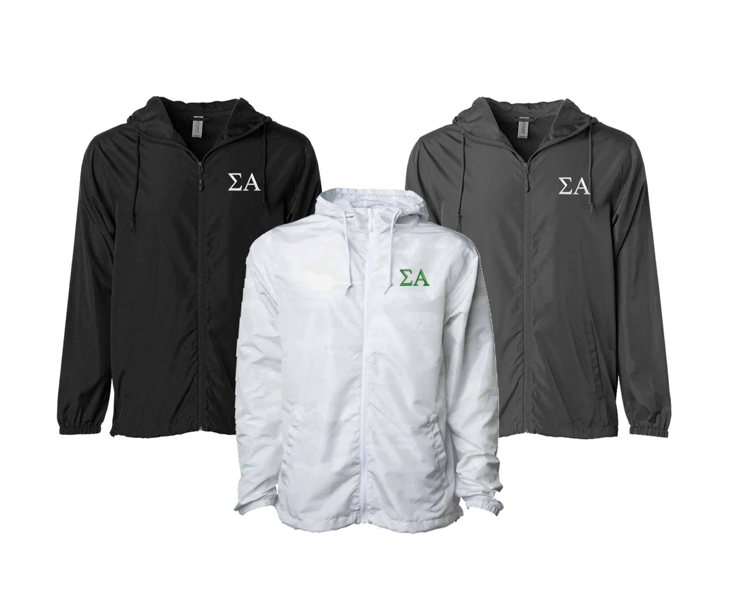 Sigma Alpha Windbreaker Jacket - Letters