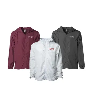 Sigma Psi Zeta Windbreaker Jacket - Letters