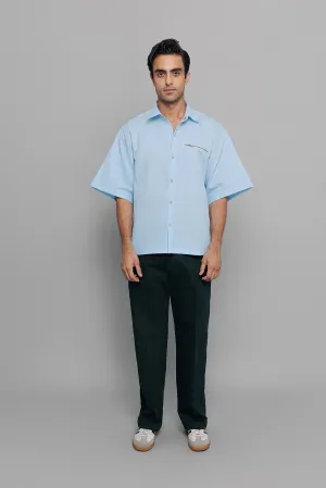 Silver Zip Box Shirt