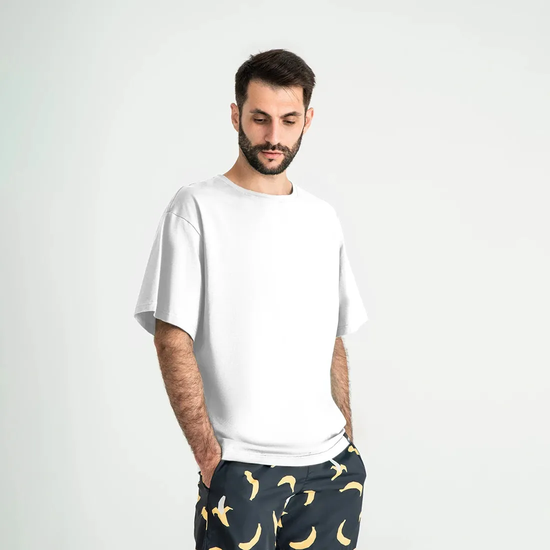 Soft Cotton Oversized T-Shirt, White