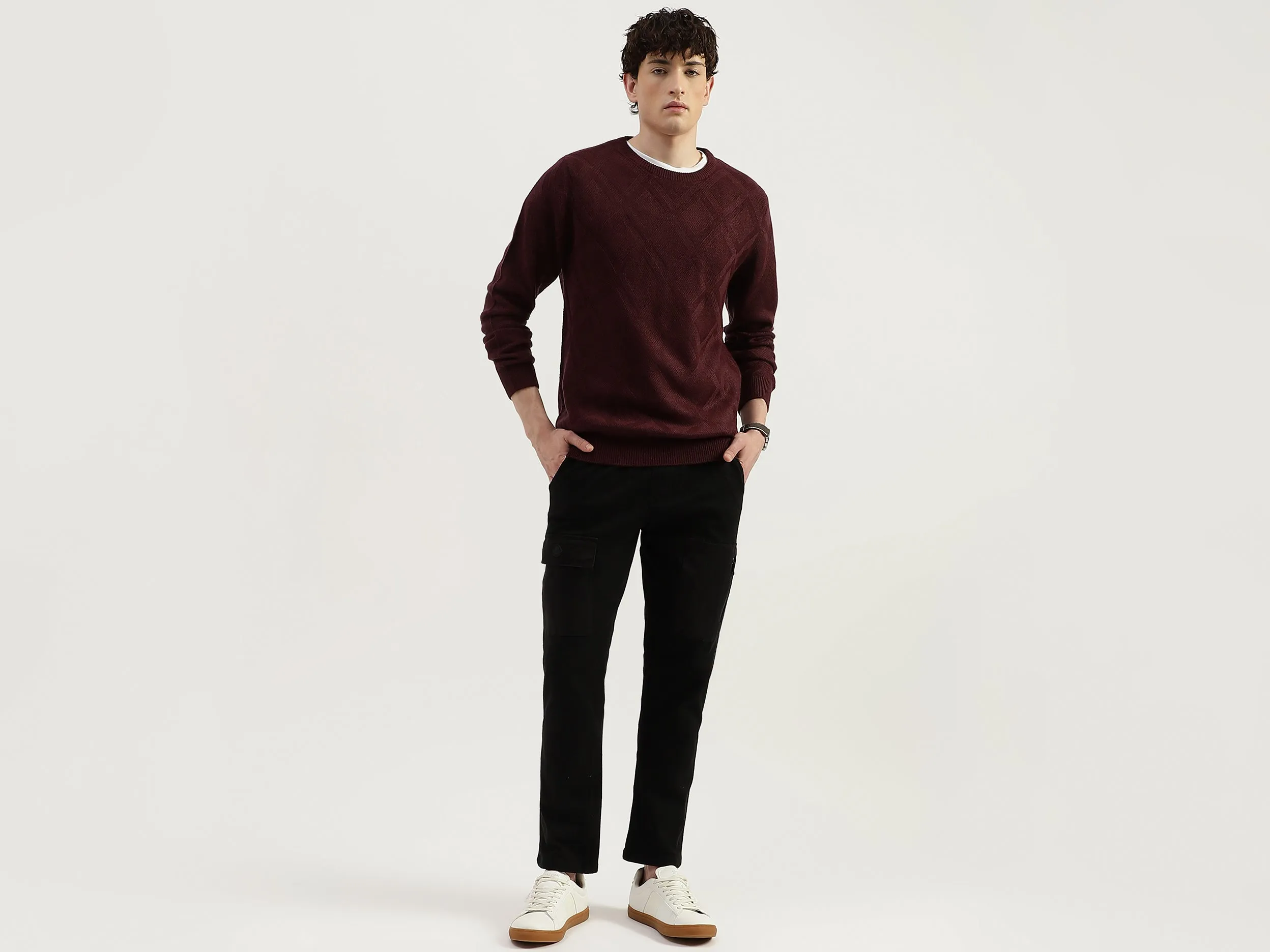 Solid Jogger Fit Cargo Pant