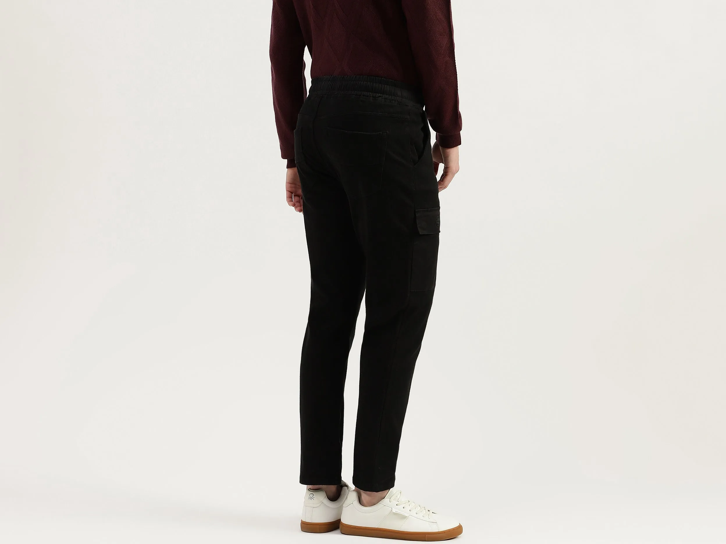 Solid Jogger Fit Cargo Pant