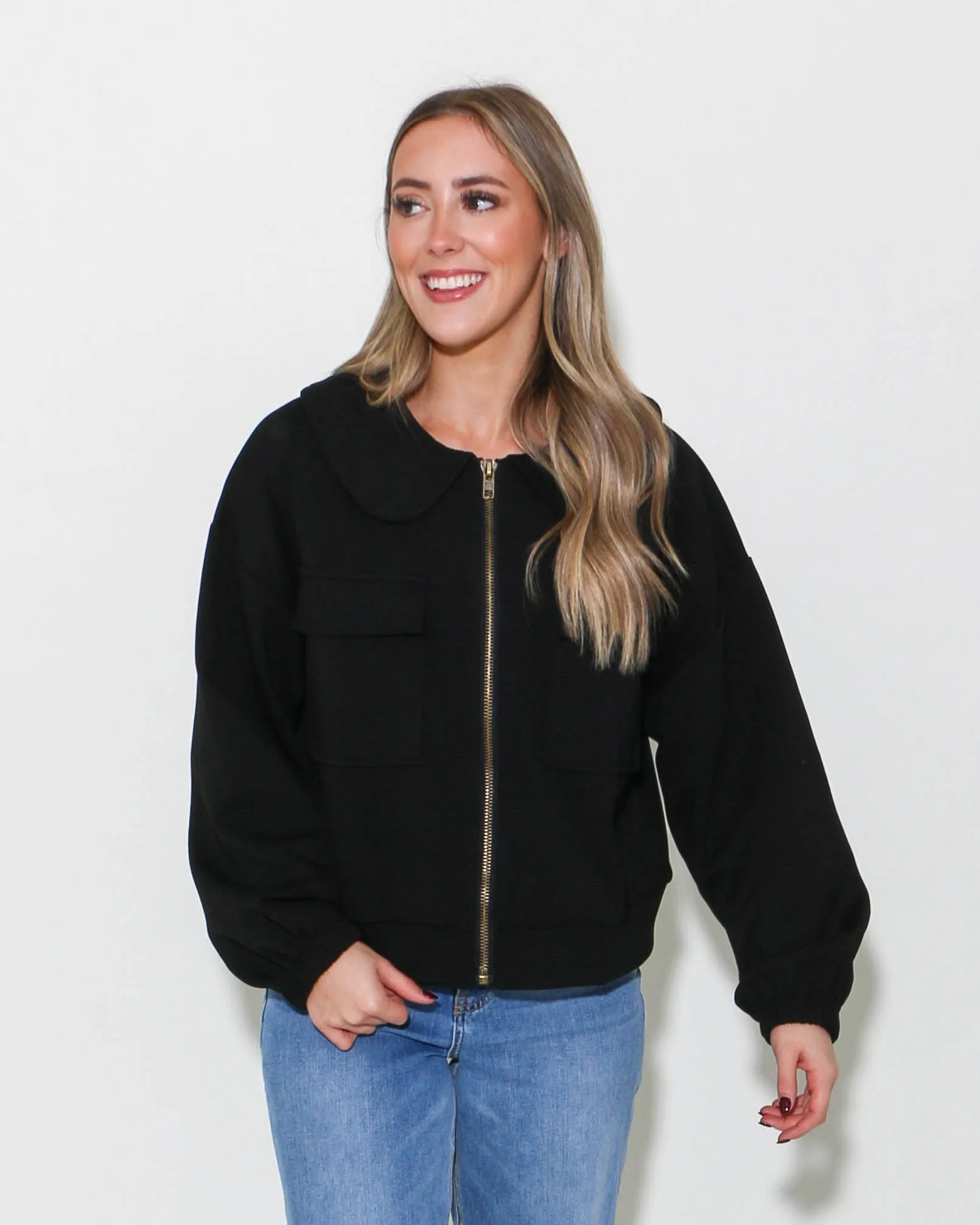 Solid Long Sleeve Jacket