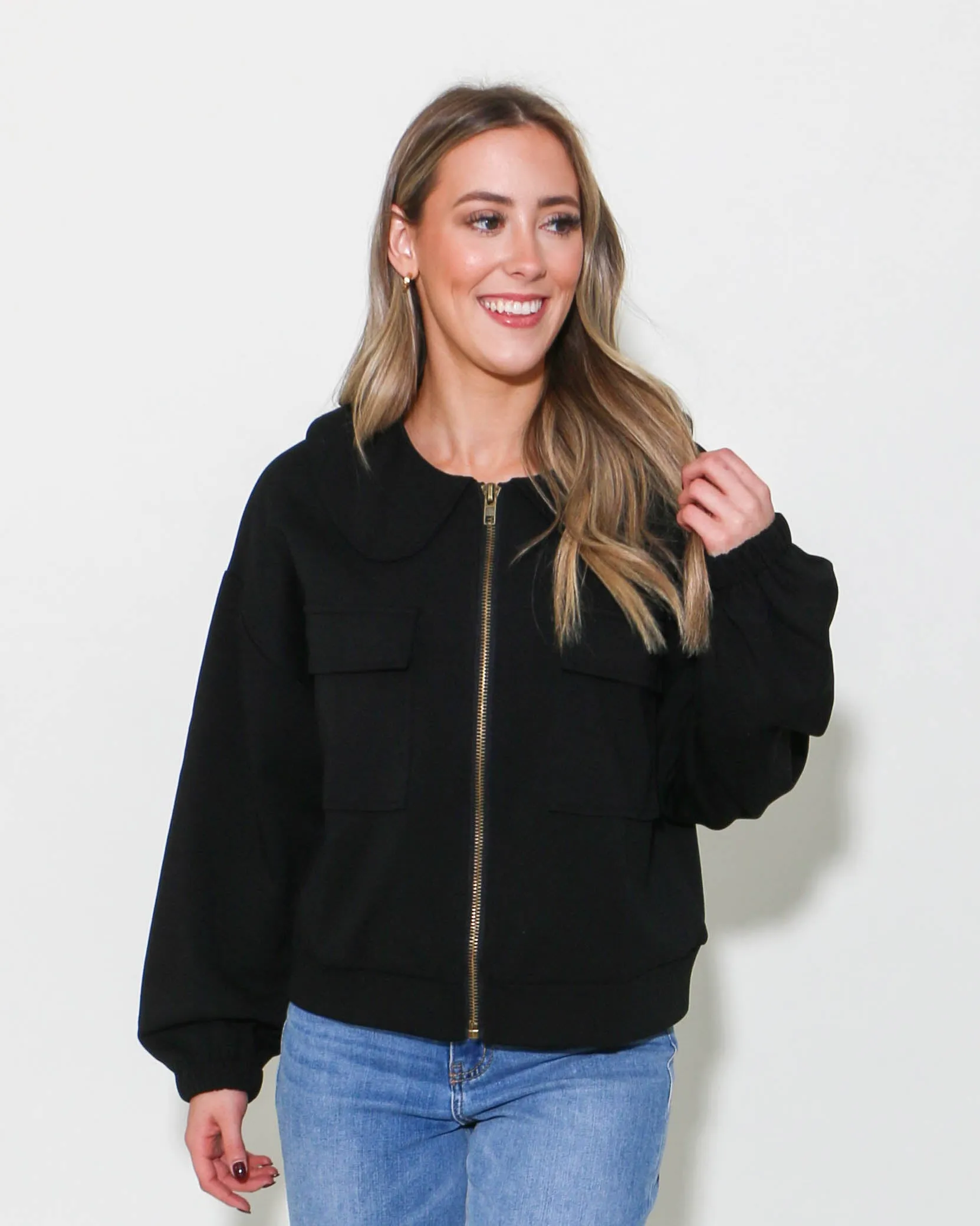 Solid Long Sleeve Jacket