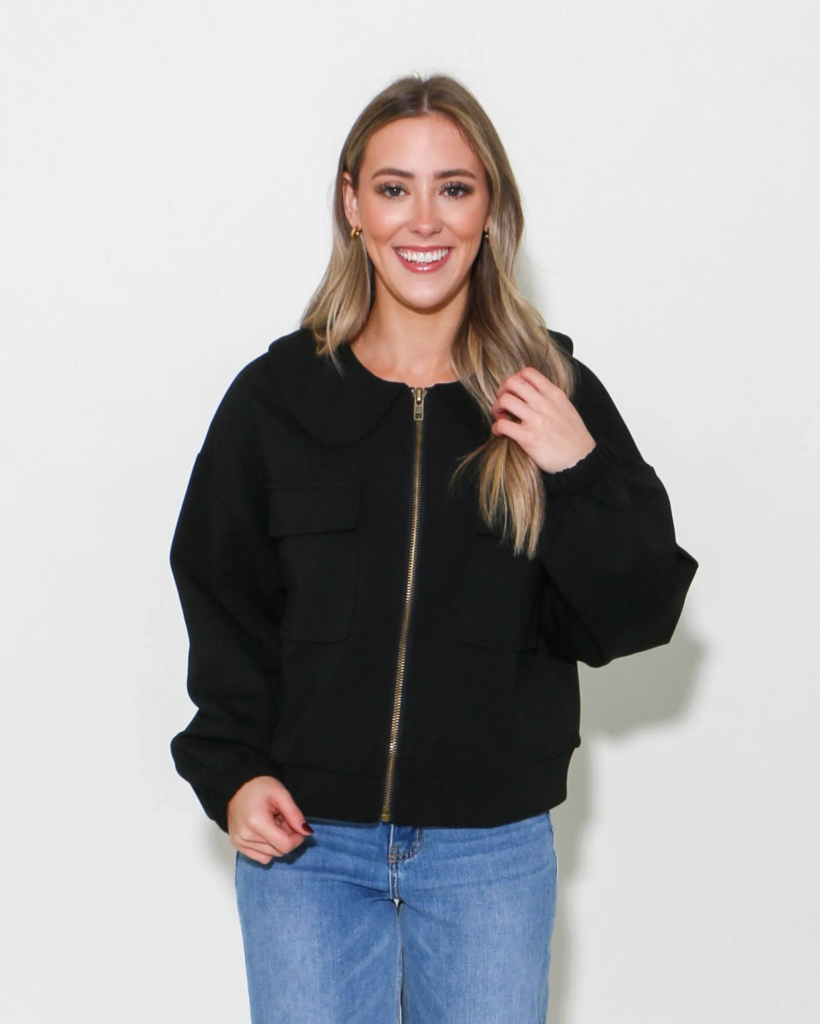 Solid Long Sleeve Jacket