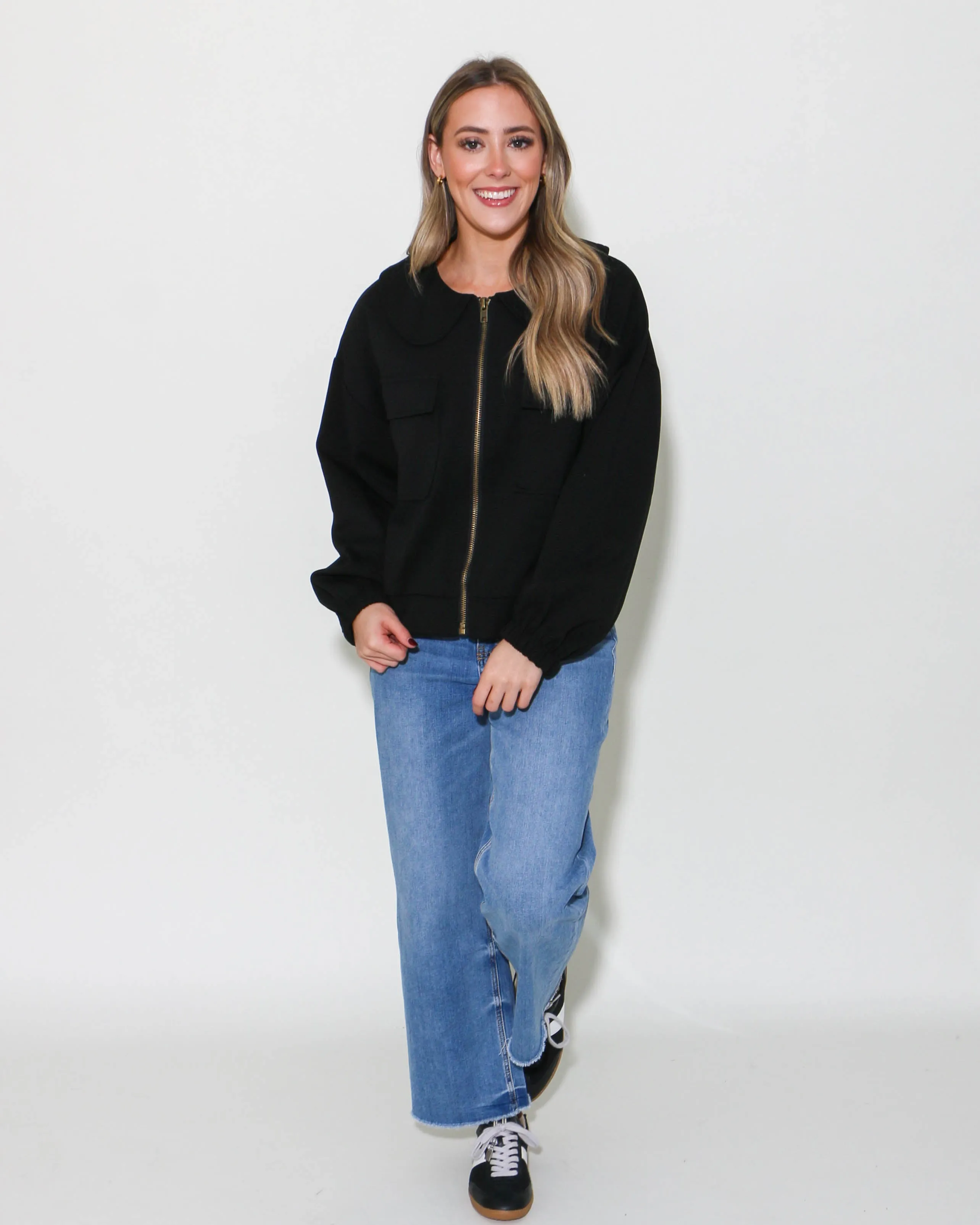 Solid Long Sleeve Jacket
