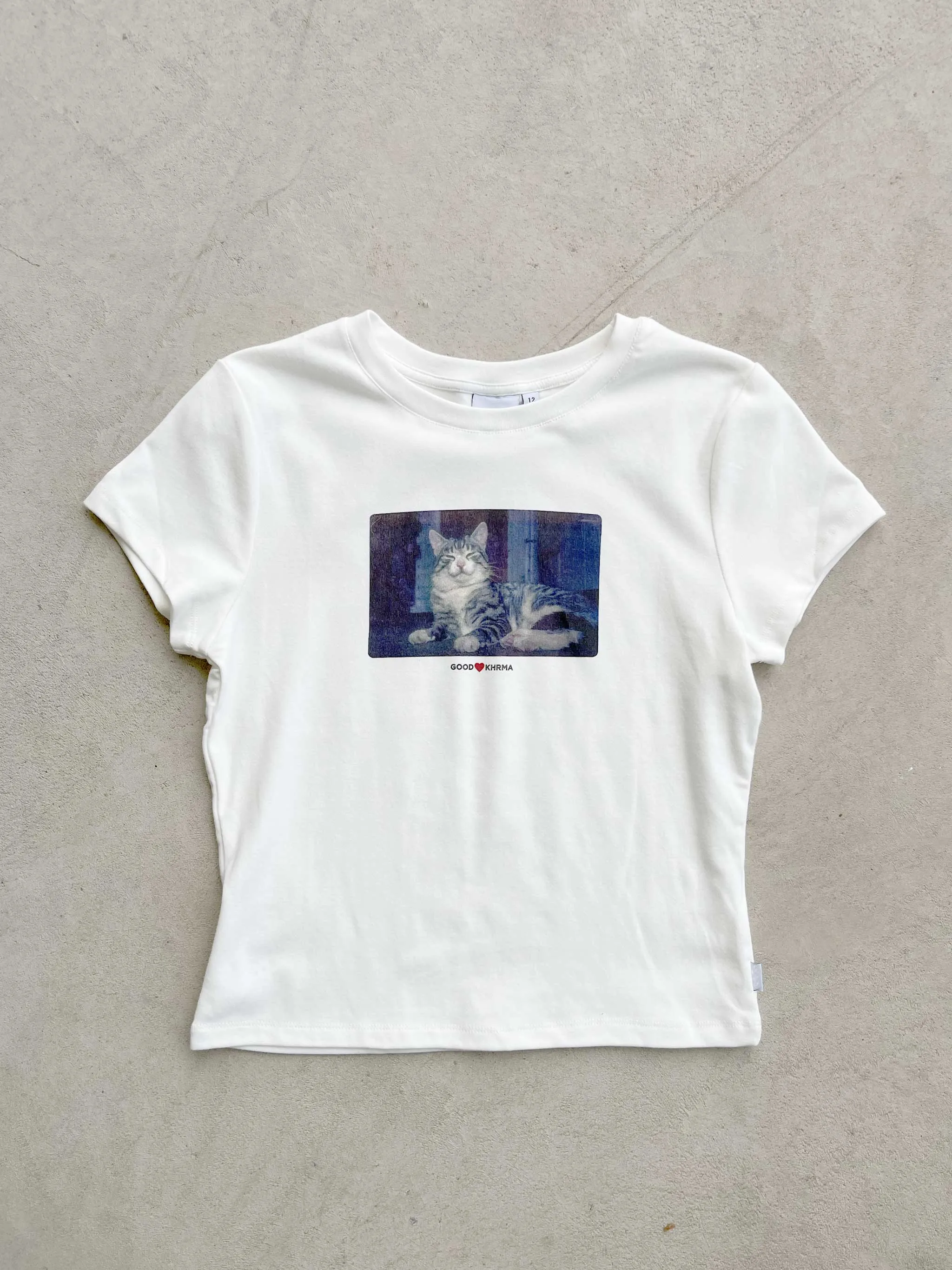 Sophia Tee - Cool Cat - Off White