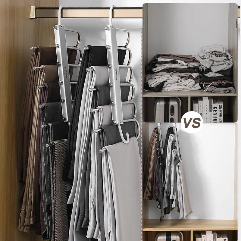 Space-Saving Multiple Trouser Hanger
