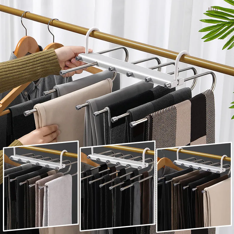 Space-Saving Multiple Trouser Hanger