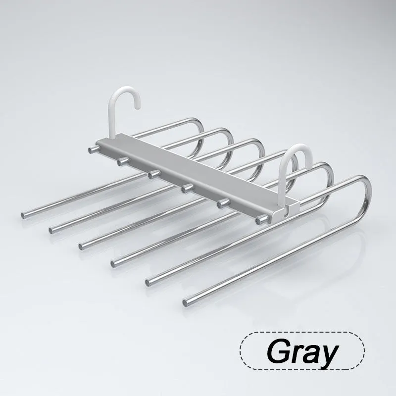 Space-Saving Multiple Trouser Hanger