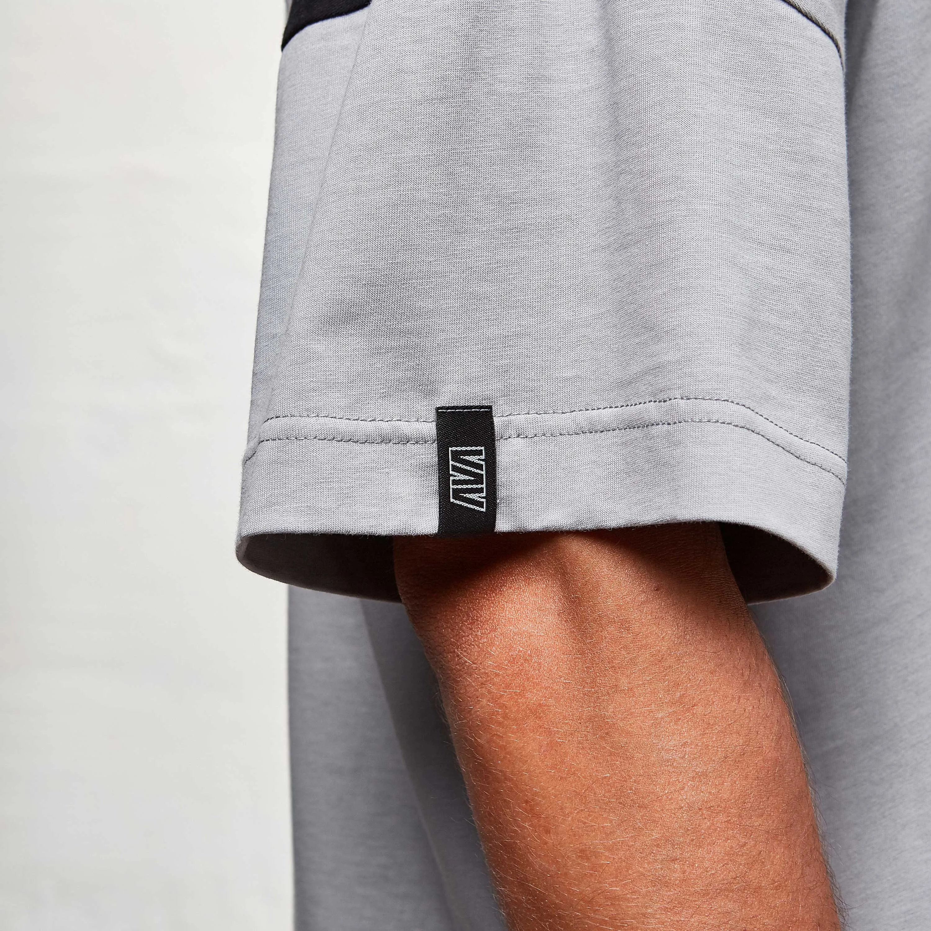 Split T-Shirt Man Grey