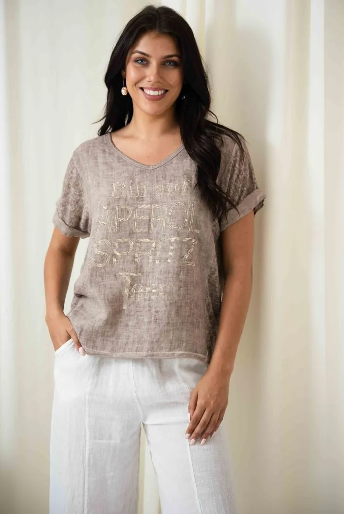 Spritz Embellished Top | Mud