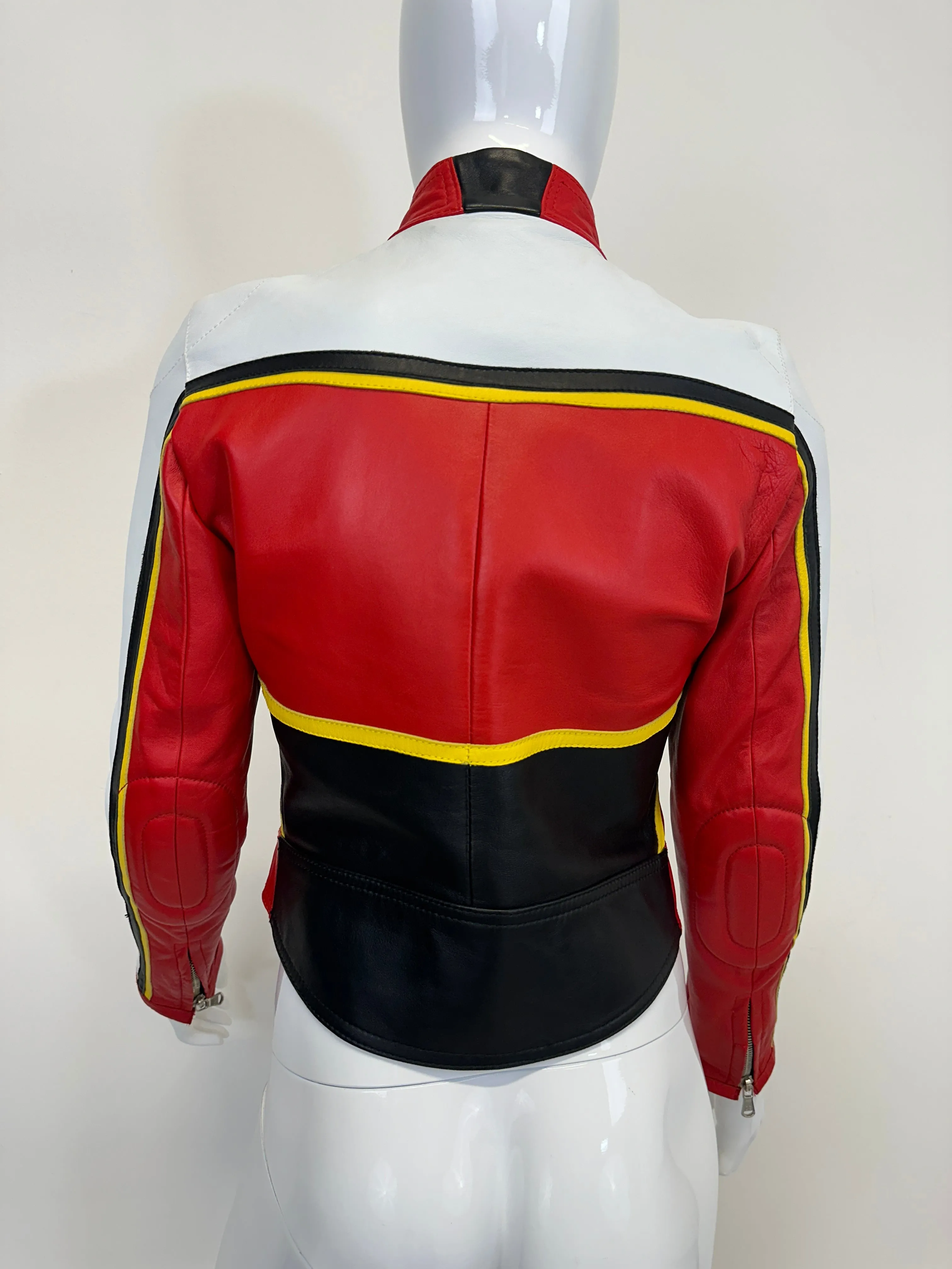 S/S 2001 Dolce & Gabbana runway
red biker Leather Jacket