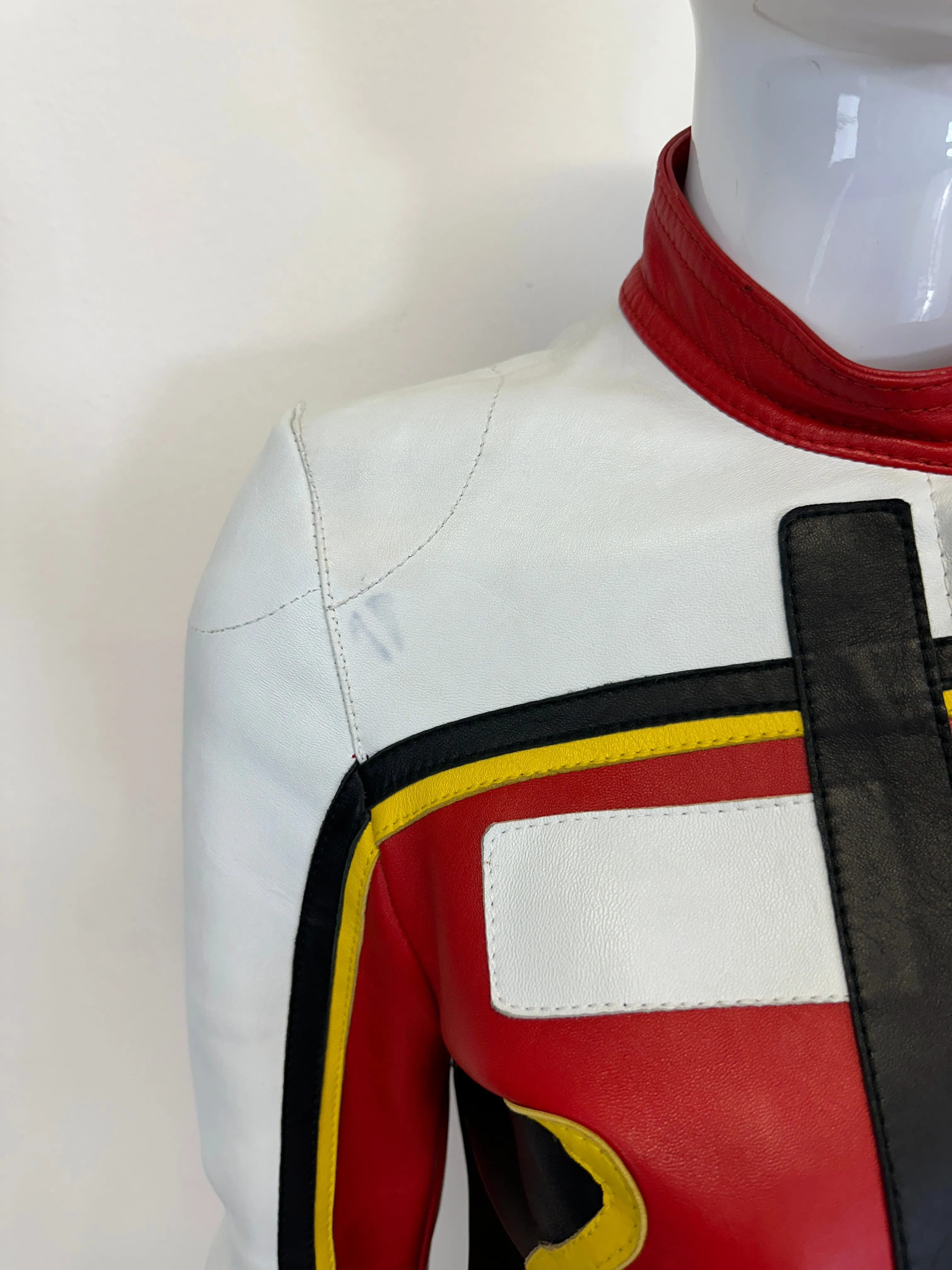 S/S 2001 Dolce & Gabbana runway
red biker Leather Jacket