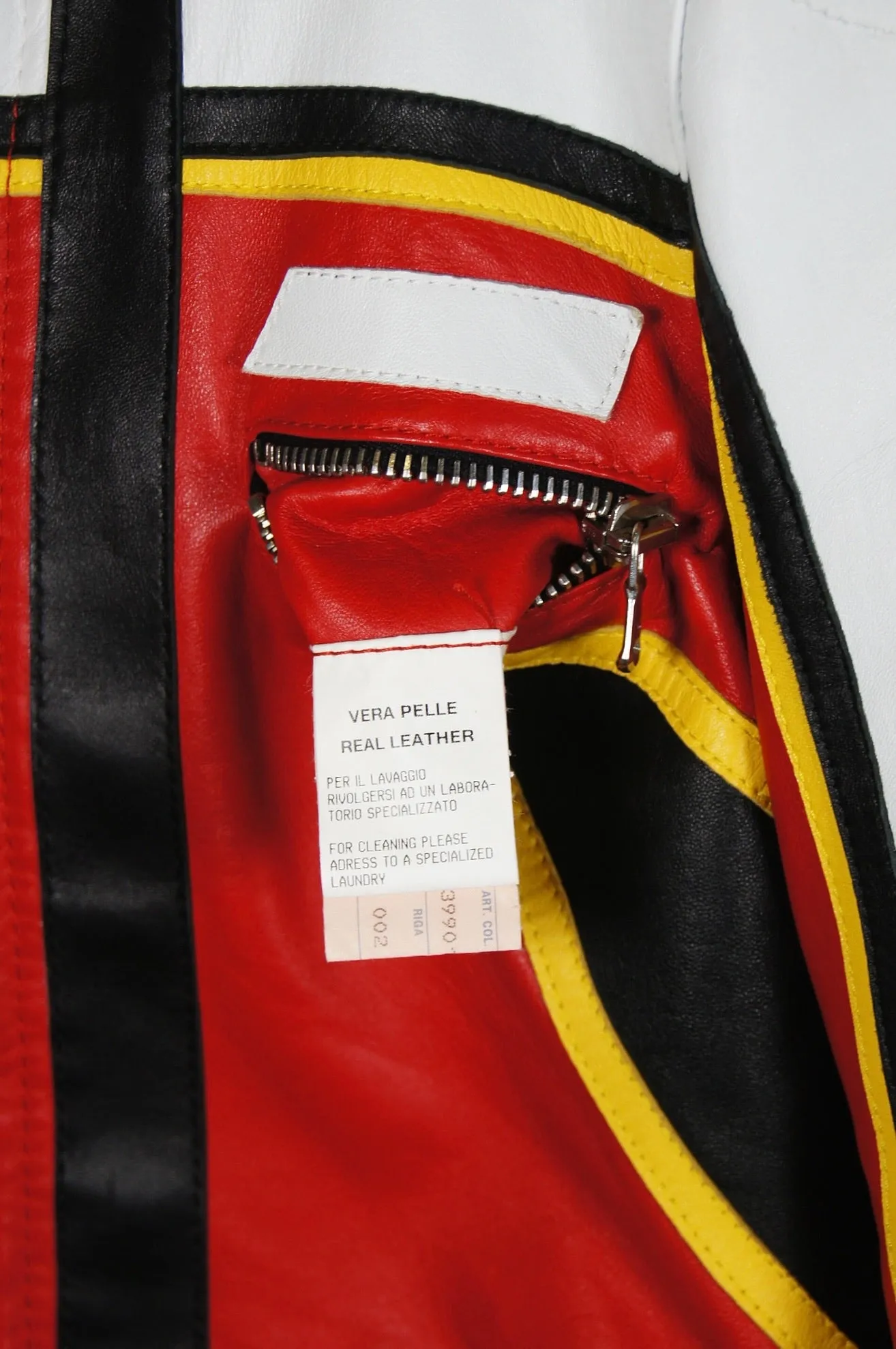 S/S 2001 Dolce & Gabbana runway
red biker Leather Jacket