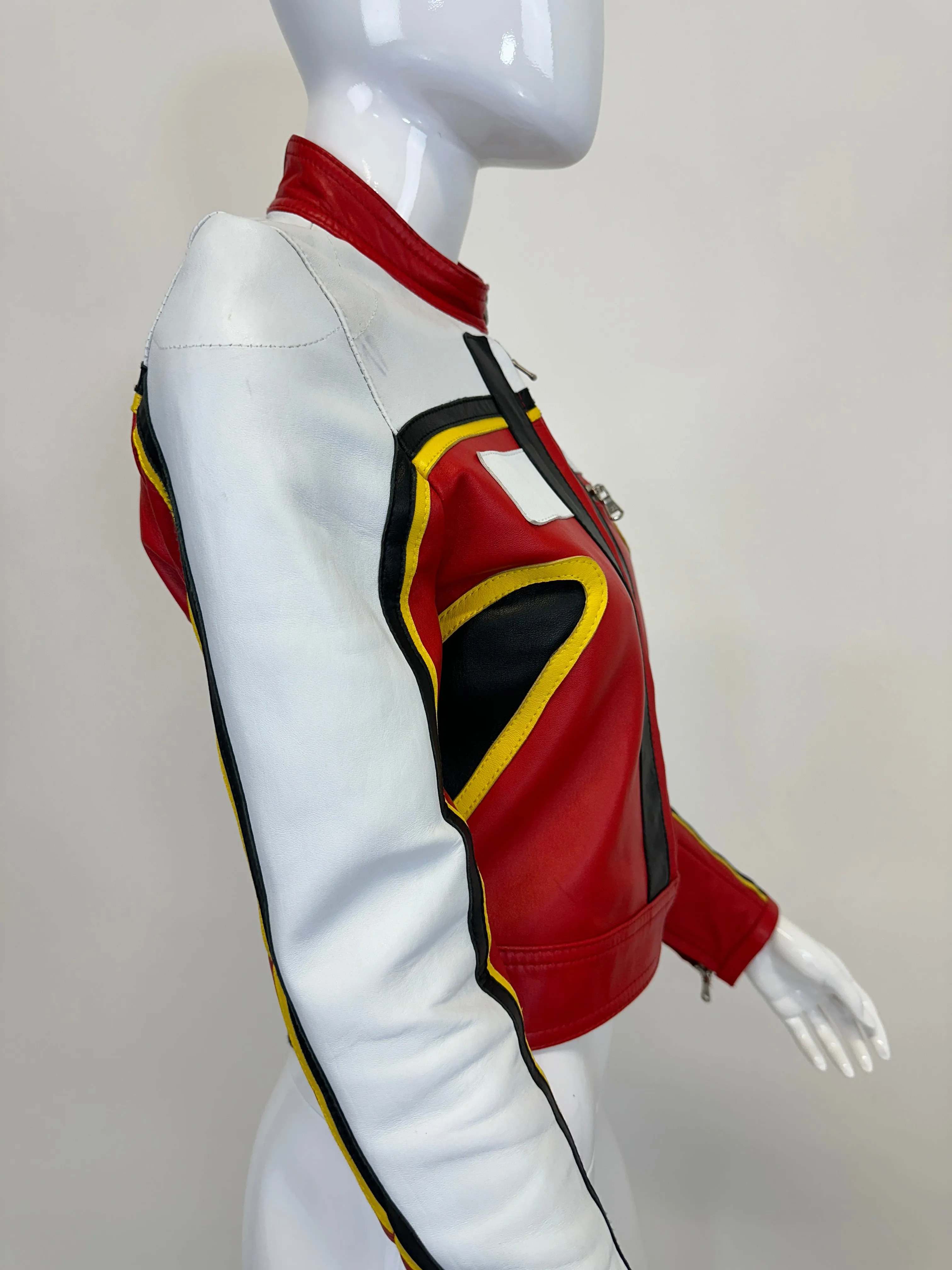 S/S 2001 Dolce & Gabbana runway
red biker Leather Jacket