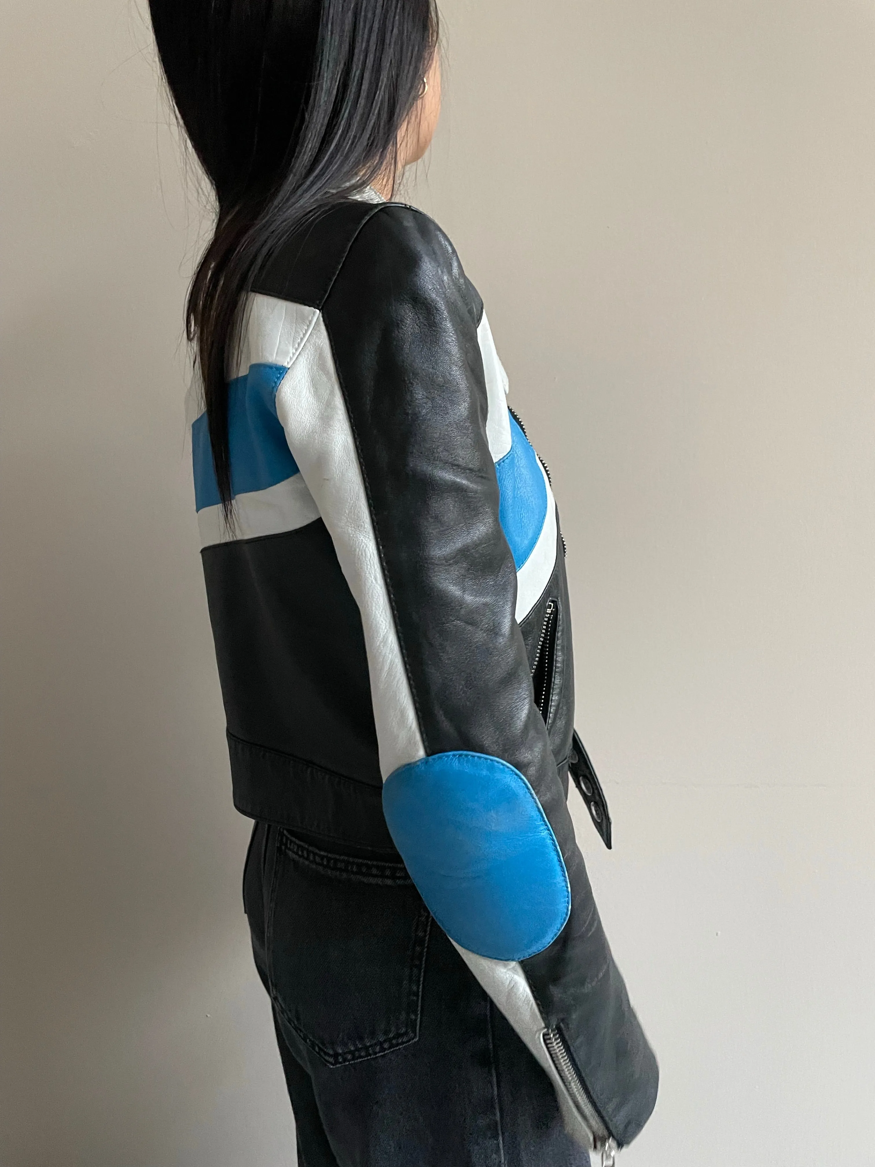 SS2001 Dolce & Gabbana biker Leather Jacket