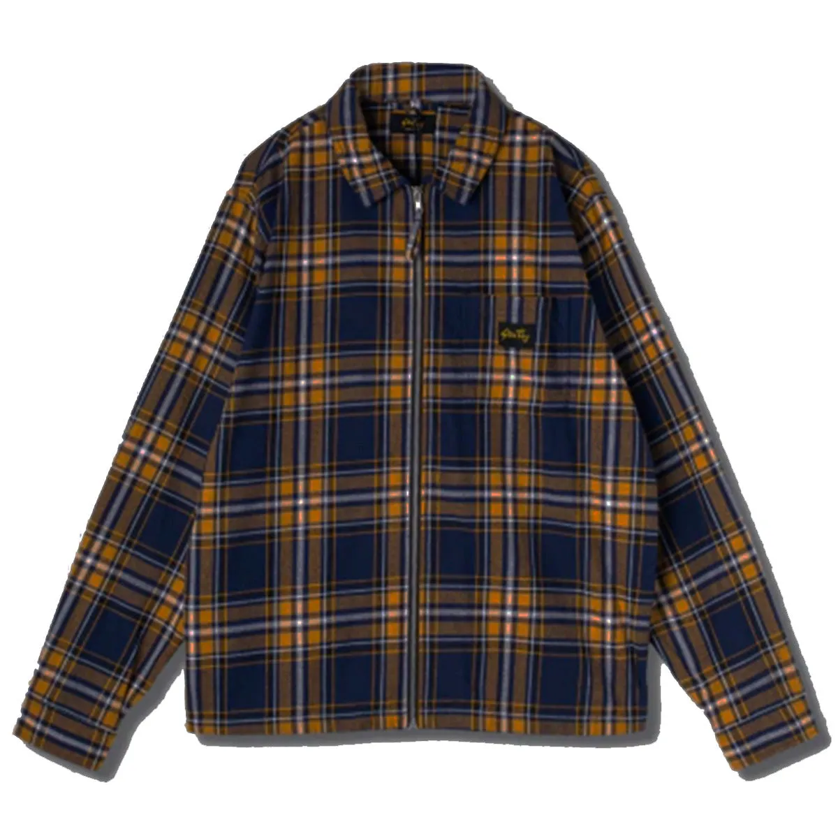 Stan Ray Zip Shirt Navy Plaid