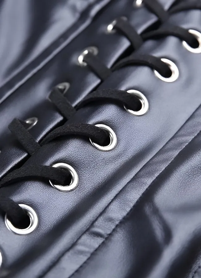 Steampunk Skinny Lace Up Pants
