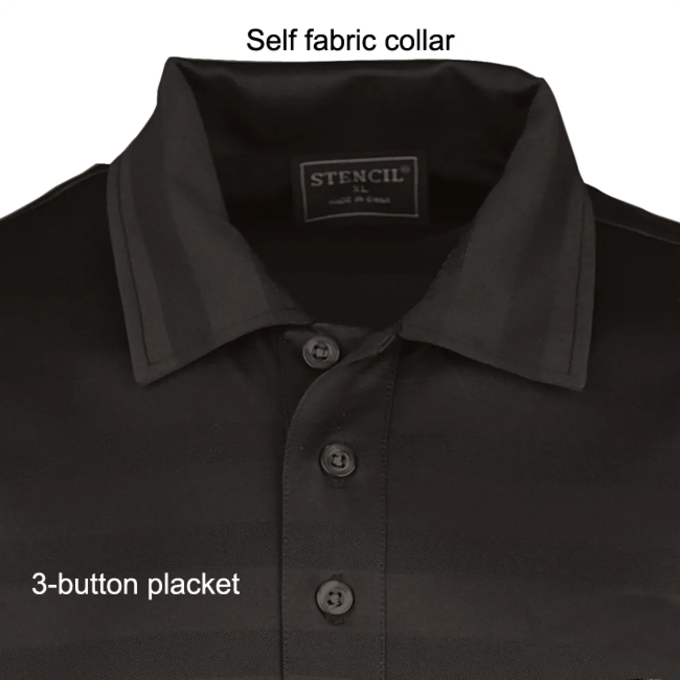 Stencil 1053 Mens Ice Cool Short Sleeve Polo