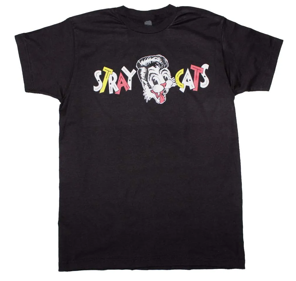 Stray Cats Chest Logo T-Shirt