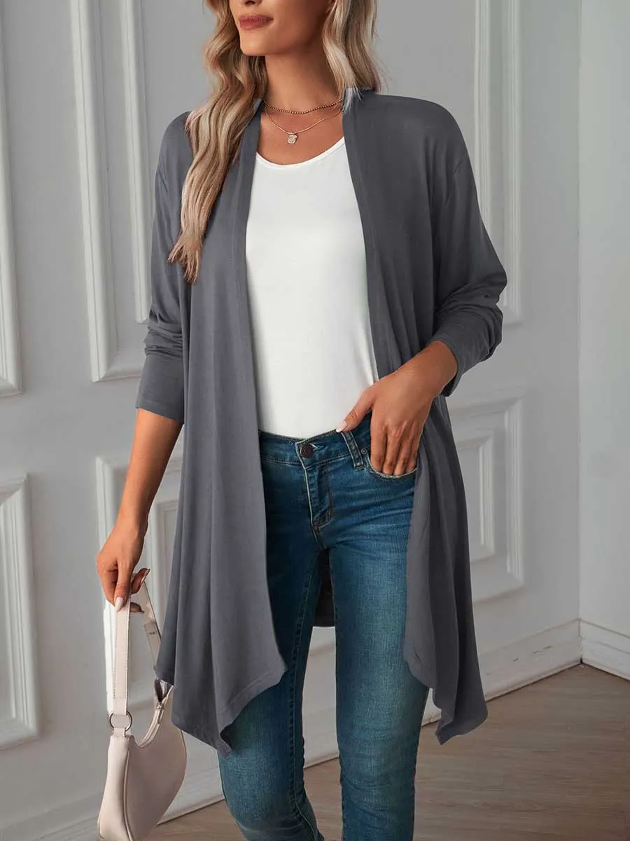 Stunncal Long Sleeve Cardigan Jacket Long Top
