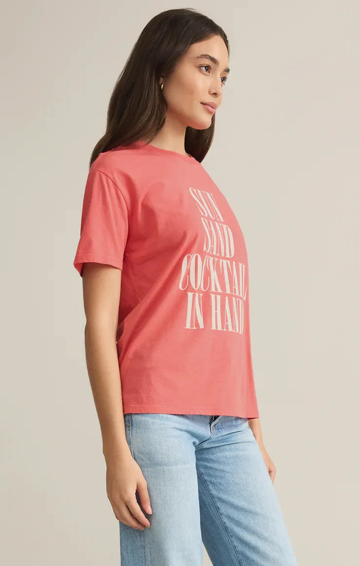 Sun, Sand, Cocktail in Hand Tee