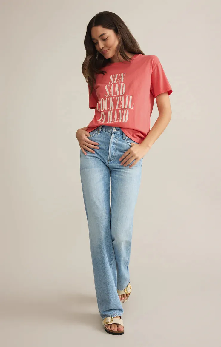 Sun, Sand, Cocktail in Hand Tee